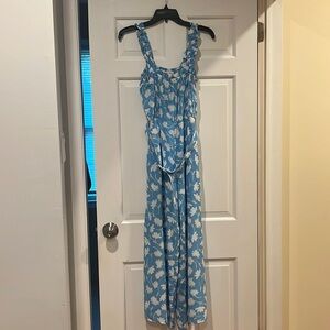 Faithful the Brand Floral Wide Leg Cropped Jumpsuit